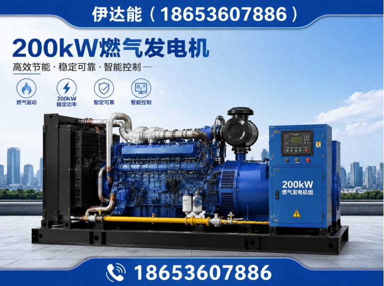 诸城市250kW锡柴天然气发电机展示图